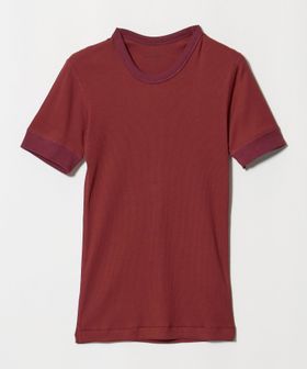 OVERNEATH/【別注】＜OVERNEATH for 6＞COTTON RIB Tシャツ WINE/Tシャツ / カットソー