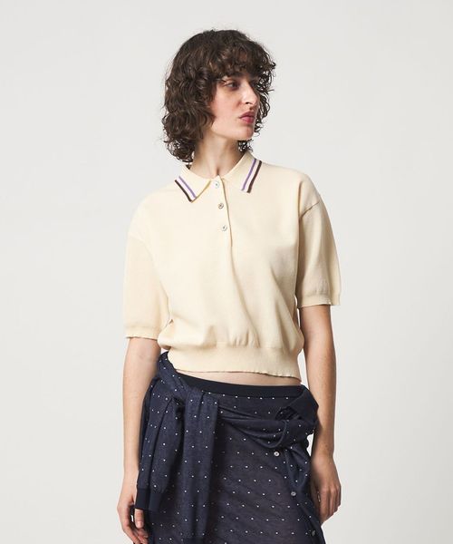 6(ROKU)/＜6(ROKU)＞カラーライン ポロニット/ニット / セーター