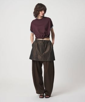 6(ROKU)/＜6(ROKU)＞コットン ドローストリング ショートスリーブ トップス/Tシャツ / カットソー