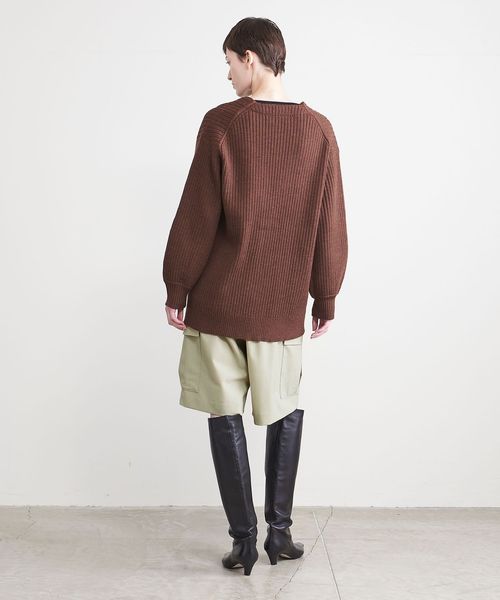 AEWEN MATOPH ポリエステルニットハーフパンツ AEWEN MATOPH＞カーゴ ショートパンツ