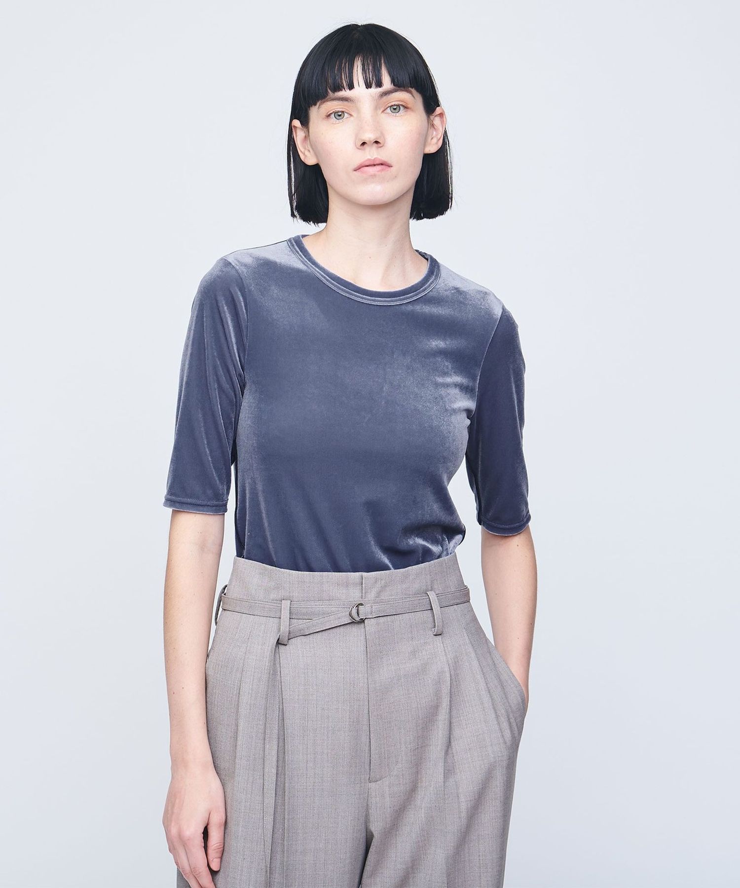 AEWEN MATOPH＞ベロア Tシャツ 