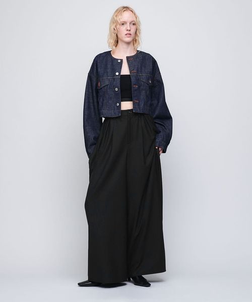 <AEWEN MATOPH>コクーン ワイドパンツ S(36) BLACK AEWEN MATOPH（イウエン マトフ）の「＜AEWEN MATOPH＞コクーン