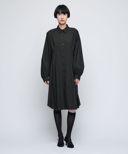 AEWEN MATOPH＞ウエストダーツ シャツワンピース
