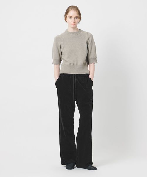 AEWEN MATOPH/＜AEWEN MATOPH＞ウールセーブルミックス5分袖ニット/ニット / セーター