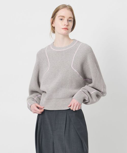 AEWEN MATOPH/＜AEWEN MATOPH＞アゼステッチ ニットプルオーバー ‐ ウォッシャブル ‐/ニット / セーター