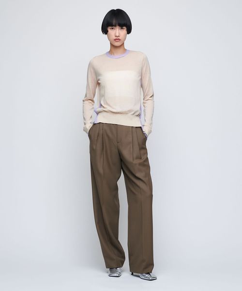 AEWEN MATOPH＞シフォンコンビ プルオーバー