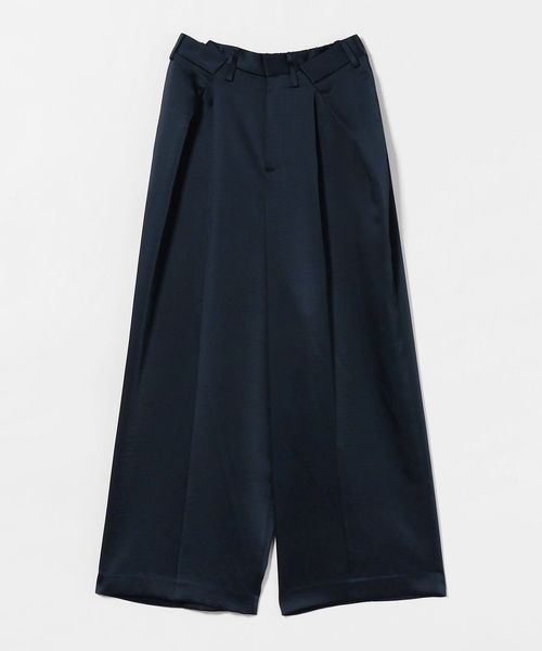AEWEN MATOPH＞サテン タック パンツ