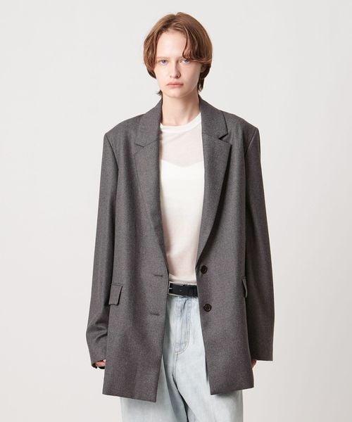 AEWEN MATOPH＞ウールソリッドジャケットコート