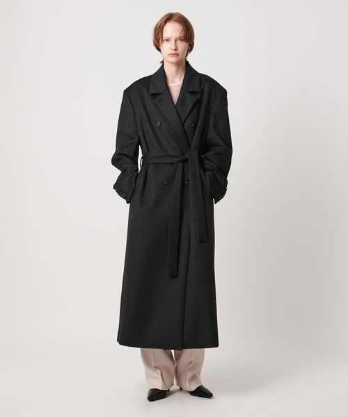 【美品】ユナイテッドアローズソブリン　ウールカシミヤロングコート 美品】ユナイテッドアローズソブリン ウールカシミヤロング