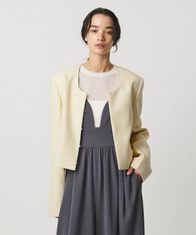 AEWEN MATOPH/＜AEWEN MATOPH＞Uネックショートジャケット/ノーカラージャケット