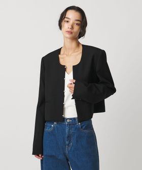 AEWEN MATOPH/＜AEWEN MATOPH＞Uネックショートジャケット/ノーカラージャケット