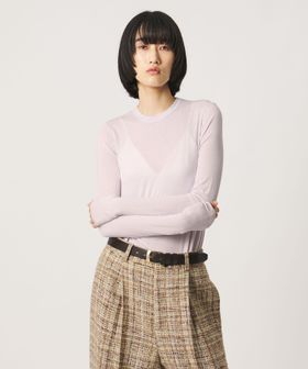 AEWEN MATOPH/＜AEWEN MATOPH＞シアー クルーネック カットソー/Tシャツ / カットソー