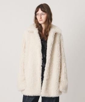 AEWEN MATOPH/＜AEWEN MATOPH＞フェイクファー コート/ステンカラーコート