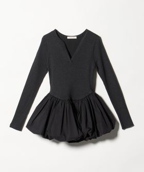 AEWEN MATOPH/＜AEWEN MATOPH＞バルーンコンビ 二ットプルオーバー ‐ ウォッシャブル ‐/ニット / セーター