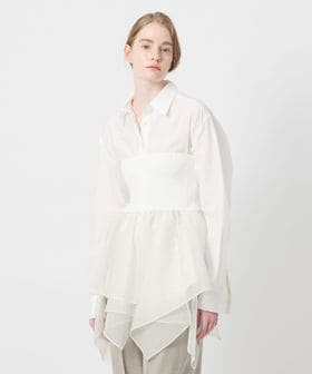 AEWEN MATOPH/＜AEWEN MATOPH＞ラッフルミニスカート ベアトップ ‐ 2WAY ウォッシャブル ‐/ミニ / ショート