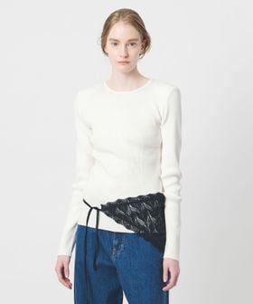 AEWEN MATOPH/＜AEWEN MATOPH＞コットンカシミヤミックス ショルダーパッドニット/ニット / セーター