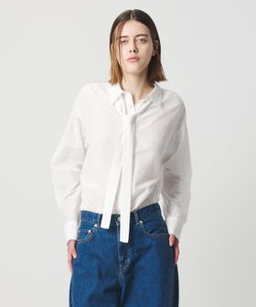 AEWEN MATOPH/＜AEWEN MATOPH＞コットンシルク ボウタイシャツ ‐ ウォッシャブル ‐/シャツ / ブラウス