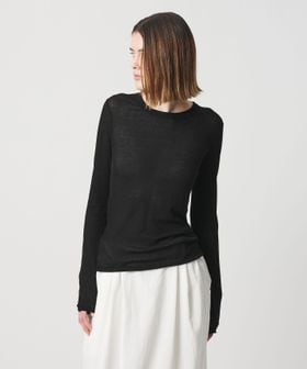 AEWEN MATOPH/＜AEWEN MATOPH＞シアークルーネック ロングスリーブカットソー/Tシャツ / カットソー