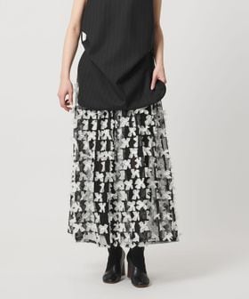 AEWEN MATOPH/＜AEWEN MATOPH＞ドットチュールリボンスカート/ミモレ / ロング