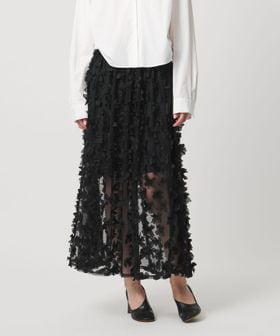 AEWEN MATOPH/＜AEWEN MATOPH＞ドットチュールリボンスカート/ミモレ / ロング