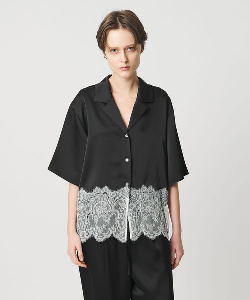 AEWEN MATOPH/＜AEWEN MATOPH＞サテンレース コンビブラウス/シャツ / ブラウス