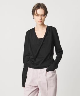 AEWEN MATOPH/＜AEWEN MATOPH＞ジャージーカシュクールカーディガン/カーディガン / ボレロ