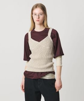 AEWEN MATOPH/＜AEWEN MATOPH＞ミックスヤーン ニット キャミソール BEIGE/タンクトップ / キャミソール