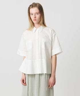 AEWEN MATOPH/＜AEWEN MATOPH＞ペプラムショートスリーブシャツ ウォッシャブル/シャツ / ブラウス