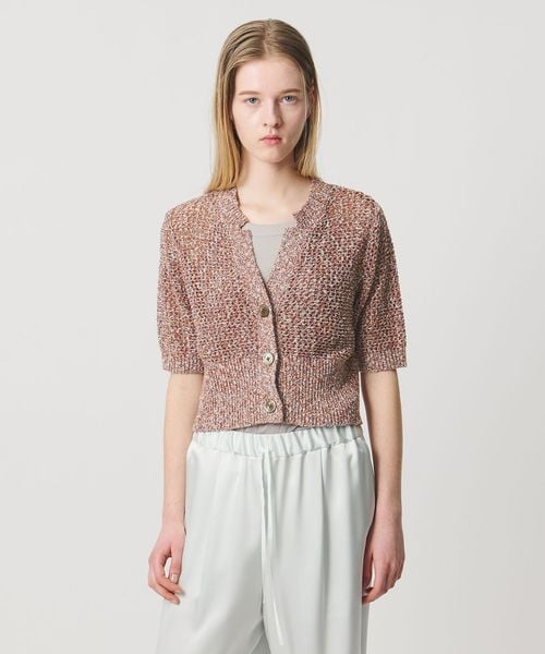 AEWEN MATOPH/＜AEWEN MATOPH＞ミックスヤーン ショートスリーブ カーディガン/カーディガン / ボレロ