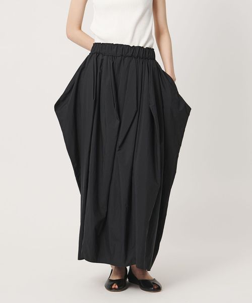 AEWEN MATOPH/＜AEWEN MATOPH＞ナイロンタックコクーンスカート ‐ ウォッシャブル ‐/ミモレ / ロング