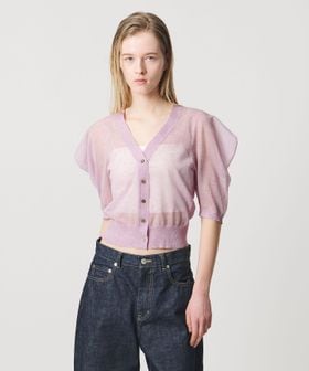 AEWEN MATOPH/＜AEWEN MATOPH＞シアーパフスリーブカーディガン/カーディガン / ボレロ