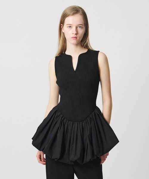 AEWEN MATOPH/＜AEWEN MATOPH＞コンビバルーンノースリーブニット/ニット / セーター