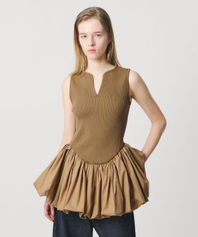 AEWEN MATOPH/＜AEWEN MATOPH＞コンビバルーンノースリーブニット/ニット / セーター