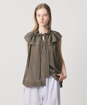 AEWEN MATOPH/＜AEWEN MATOPH＞ギャザーリボンノースリーブ ウォッシャブル/シャツ / ブラウス