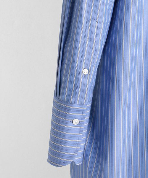 <LOEFF(ロエフ)> ポプリン ストライプ シャツワンピース <LOEFF(ロエフ)> ポプリン ストライプ シャツワンピース