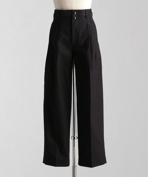 LOEFF(ロエフ)> コットンツイル 2タックパンツ2