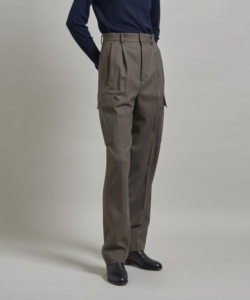 パンツ LOEFF Flannel military pants LOEFF Flannel military pants