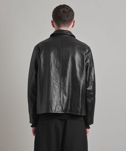 LOEFF＞ラムレザー バイカージャケット UNISEX