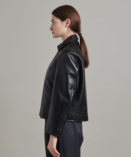 LOEFF＞ラムレザー バイカージャケット UNISEX