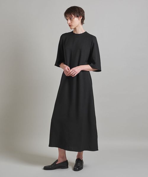 【美品LOEFF】完売ツイルTワンピース　ブラックMサイズ LOEFF＞ツイル T ワンピース
