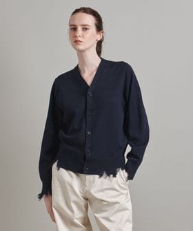 LOEFF＞ダメージ Vネック カーディガン UNISEX