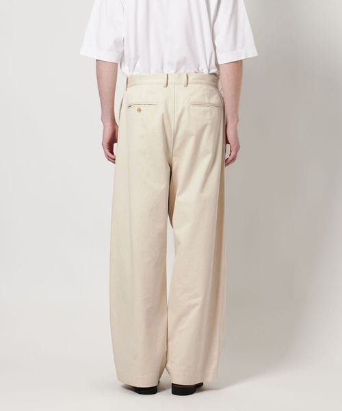 LOEFF＞コットン サテン バギーパンツ MEN'S
