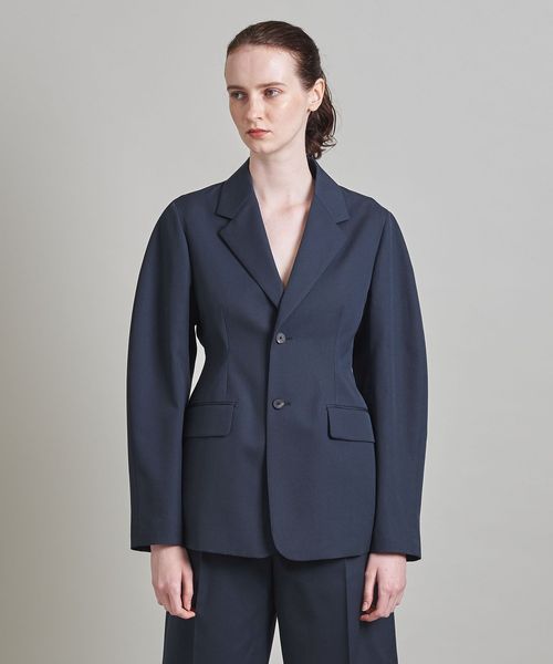 LOEFF ギャバ オーバーサイズ ジャケット LOEFF＞ウールギャバ フィールド ジャケット UNISEX
