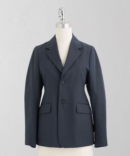 LOEFF/＜LOEFF＞W ギャバ カーブ ジャケット/テーラードジャケット