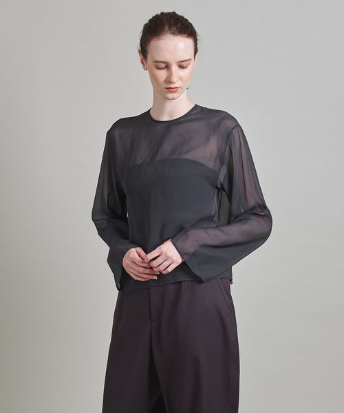 LOEFF ロエフ CFN T-SHIRT ロングスリーブシフォンTシャツ 8821-299-0075 ブラック F ITIUGM6MBPMG 楽天市場】LOEFF ロエフ CFN T-SHIRT ロングスリーブシフォンT
