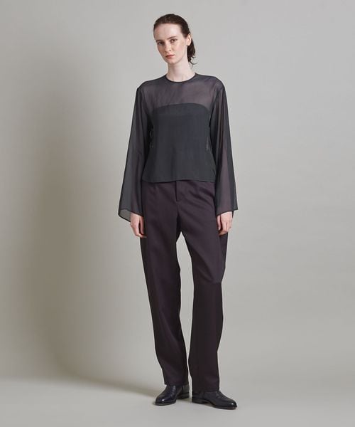LOEFF ロエフ CFN T-SHIRT ロングスリーブシフォンTシャツ 8821-299-0075 ブラック F ITIUGM6MBPMG 楽天市場】LOEFF ロエフ CFN T-SHIRT ロングスリーブシフォンT