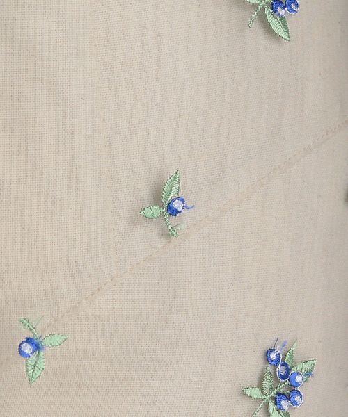 【LOEFF】 ブルーベリーエンブロイダリースカート Mサイズ【新品】 セール】＜LOEFF＞ブルーベリー エンブロイダリー スカート