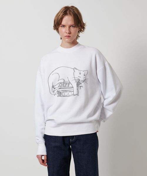 LOEFF＞スリーピング キャット スウェット UNISEX