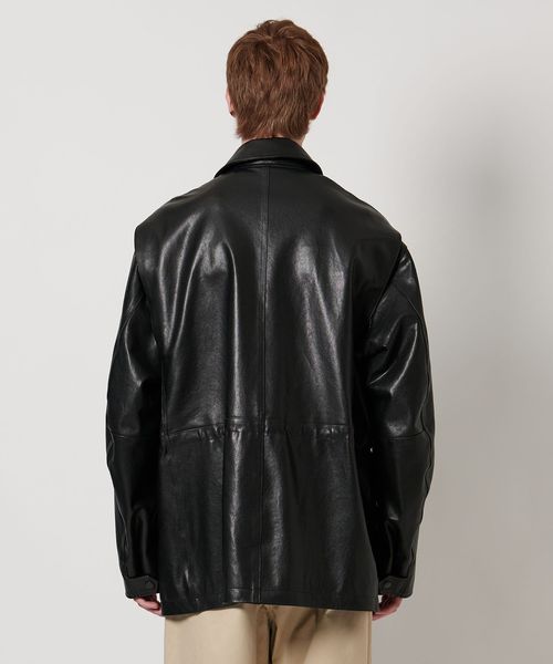 入手困難！ユナイデットアローズ　ラムレザージャケット ラビットファー 付きM UNITED ARROWS - UNITED ARROWS ラムレザージャケット ブラウンM