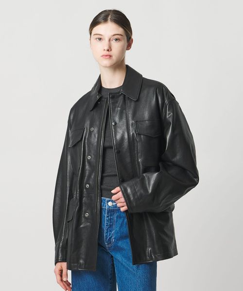 LOEFF/＜LOEFF＞ラムレザー フィールド ジャケット UNISEX/その他コート / ブルゾン